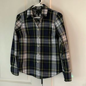 J Crew Perfect Shirt Stewart Plaid